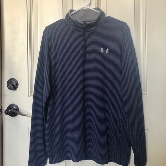 Under Armour Men’s Longsleeves Blue Stripes Medium - Picture 8 of 8